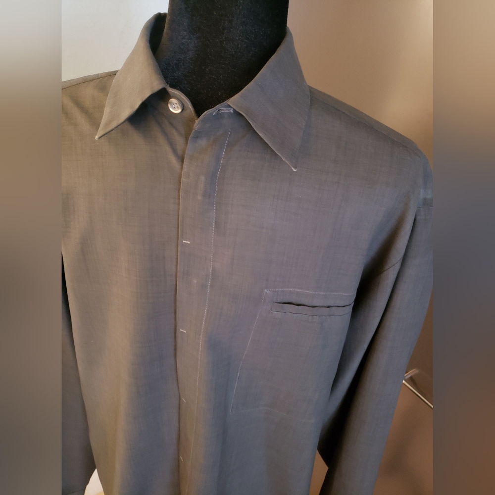 Hugo Boss Black / Charcoal Gray Dress Shirt - XL